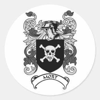 MORT Coat of Arms Classic Round Sticker