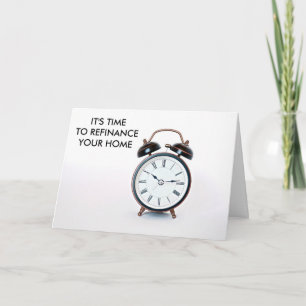 Mortage Company Refinance Time Lender Marketing Card