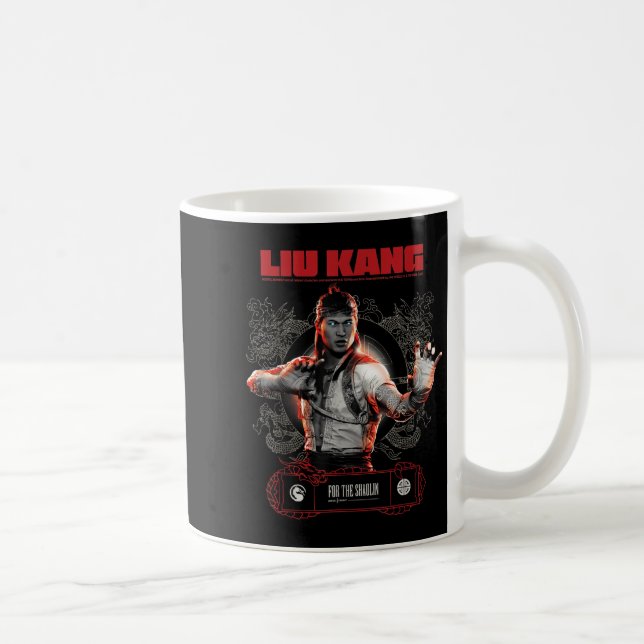 Mortal Combat Merch Liu Kang For The Shaolin T-shi Coffee Mug (Right)