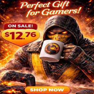 Mortal Kombat Vintage Tee — Small Fit Y2K Retro Vi Coffee Mug