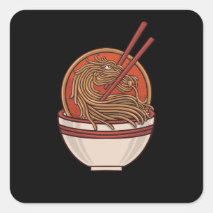 Mortal Ramen Square Sticker