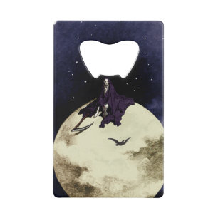 Mortality and the Moon Wallet Bottle Opener