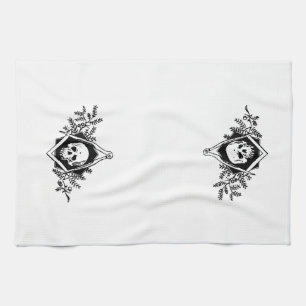 Mortality Square and Compasses Kitchen Towel