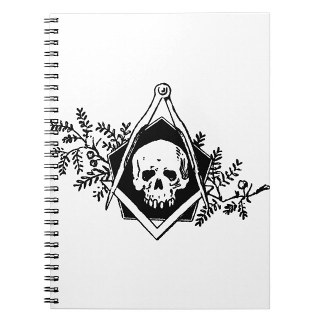 Mortality Square and Compasses Notebook (Front)