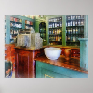Mortar and Pestle in Pharmacy Poster
