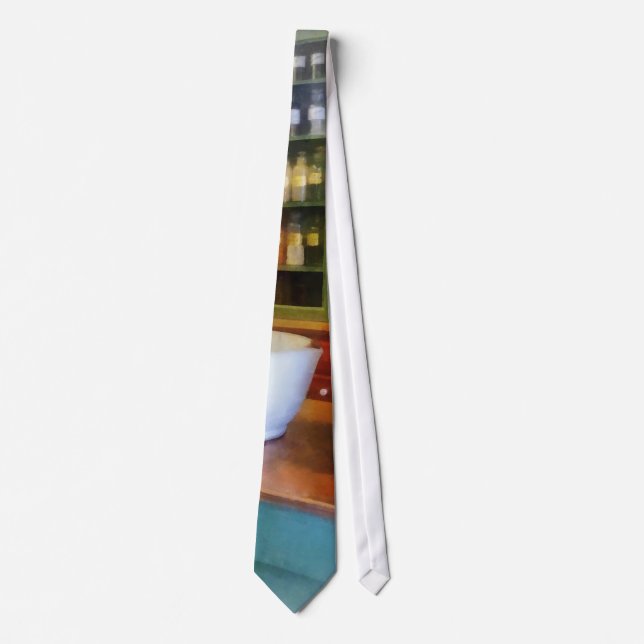 Mortar and Pestle in Pharmacy Tie (Front)