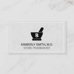 Mortar and Pestle Pharmacist Medicine Business Card