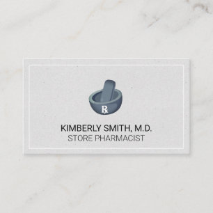 Mortar and Pestle Pharmacist Medicine Business Card