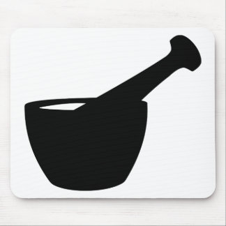 Mortar And Pestle Silhouette Pharmacist Gift Mouse Pad