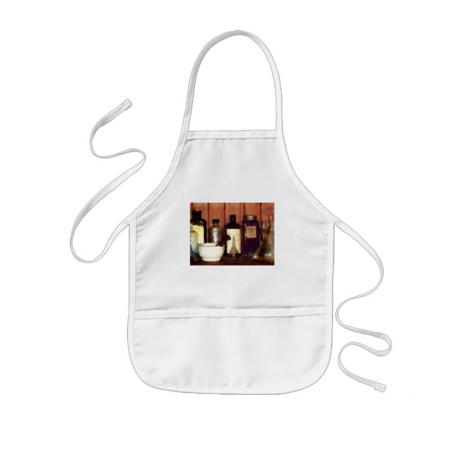 Mortar and Pestle With Flasks Kids Apron (Front)