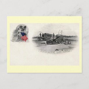 Mortar Battery, Sandy Hook, New Jersey Vintage Postcard