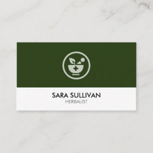Mortar Pestle Herbal Medicine Herbs Business Card