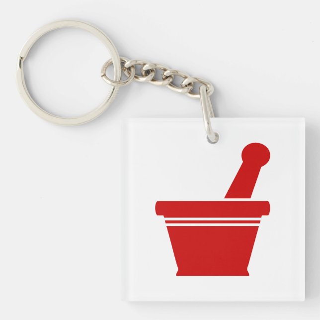 Mortar & Pestle Keychain (Front)