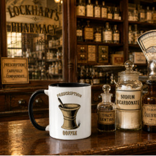Mortar & Pestle Pharmacy Prescription Coffee Mug