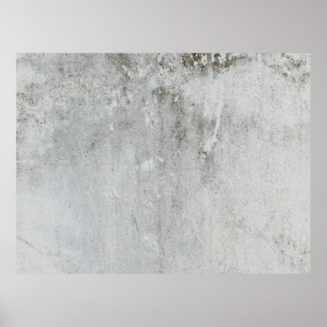 Mortar wall aged grey white black poster (Front)