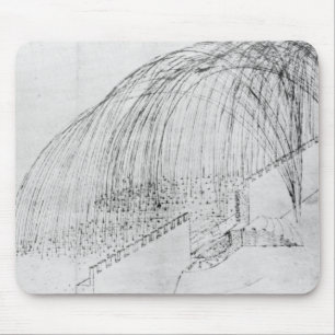 Mortars firing stones over a wall into a fort mouse pad