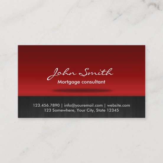 Mortgage Broker Business Cards & Profile Cards Zazzle CA