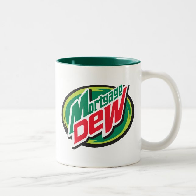 Mortgage Dew Two-Tone Coffee Mug (Right)
