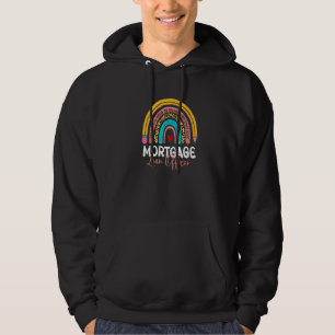 Mortgage Loan Officer Leopard Rainbow Accounting B Hoodie