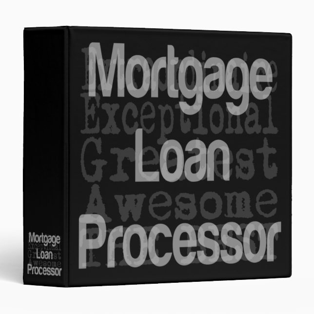 Mortgage Loan Processor Extraordinaire Binder (Front/Spine)
