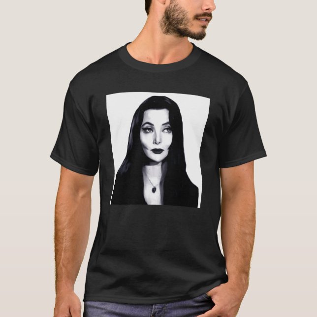 Morticia Addams Dark Portrait  Classic T-Shirt (Front)