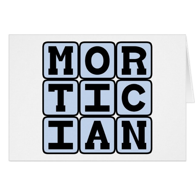 Mortician, Funeral Director (Front Horizontal)
