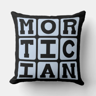 Mortician, Funeral Director Throw Pillow