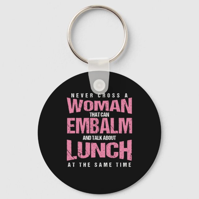 Mortician Morgue Mortuary Embalming Profession Gif Keychain (Front)