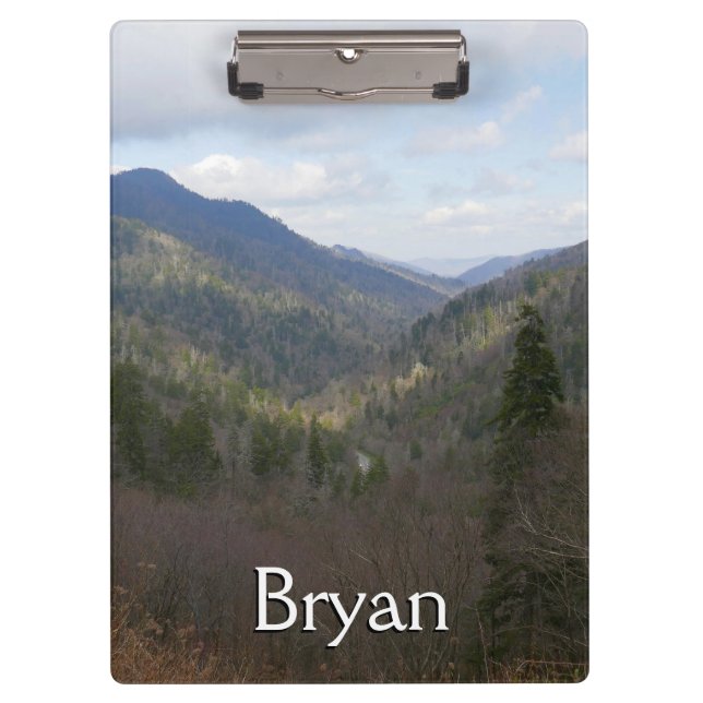 Morton Overlook at Great Smoky Mountains Clipboard (Front)