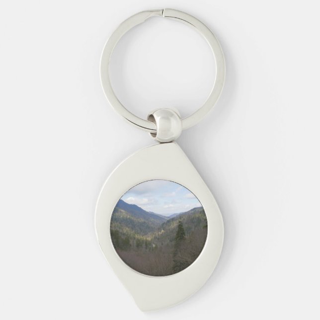 Morton Overlook at Great Smoky Mountains Keychain (Front)