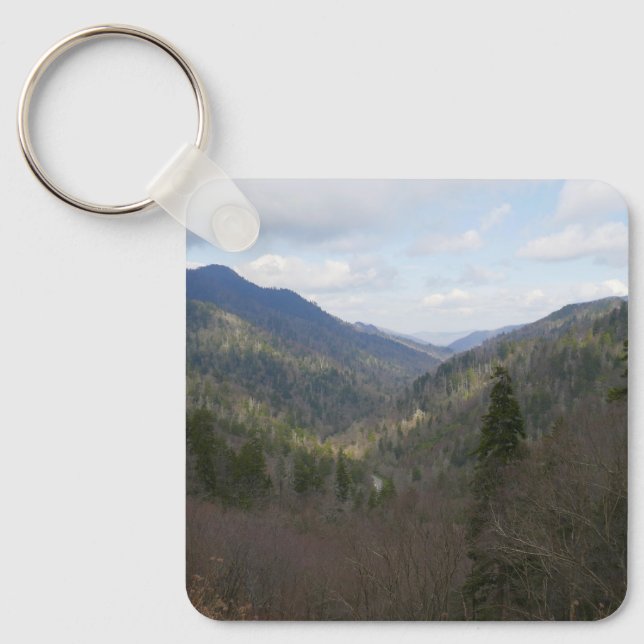 Morton Overlook at Great Smoky Mountains Keychain (Front)