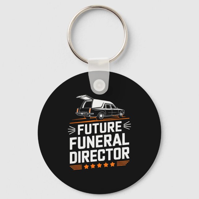 Mortuary Embalming Mortician Future Funeral Direct Keychain (Front)