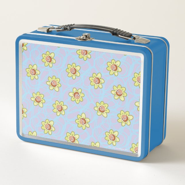 Morty Flower Pattern Metal Lunch Box (Front)