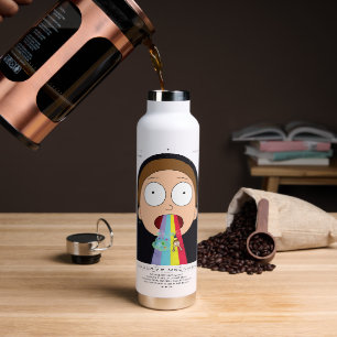 Morty Goodbye Moonmen Quote Graphic Water Bottle