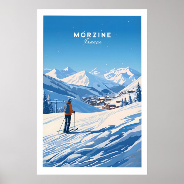 Morzine Ski Poster 1 (Front)