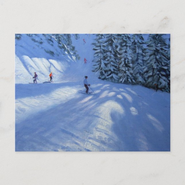 Morzine ski run postcard (Front)