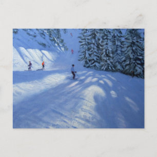 Morzine ski run postcard