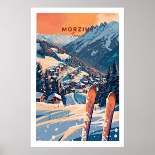 Morzine Wall Art Print - Ski Poster 1