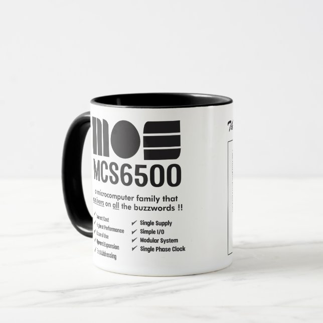 MOS 6500 Family of Microprocessors Mug (Front Left)