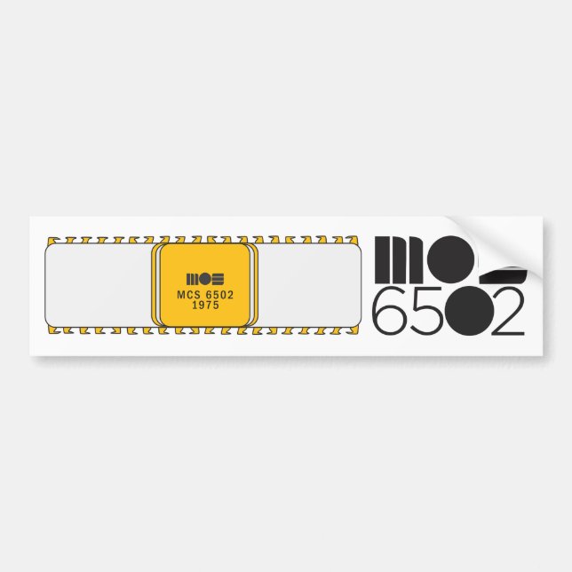 MOS 6502 Bumpersticker Bumper Sticker (Front)