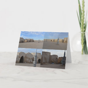 Mos Espa on planet Tatooine blank card