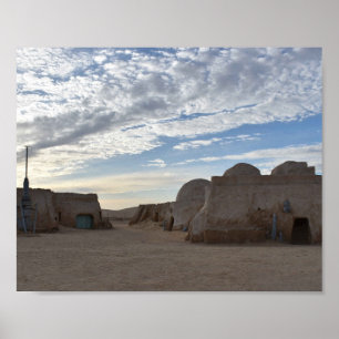 Mos Espa on planet Tatooine Poster