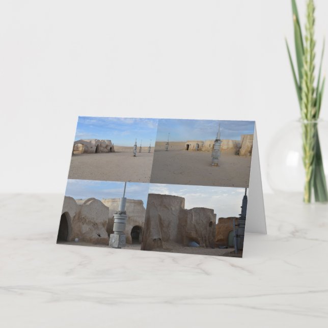 Mos Espa sur la planète Tatooine Carte d'anniversa (Devant)