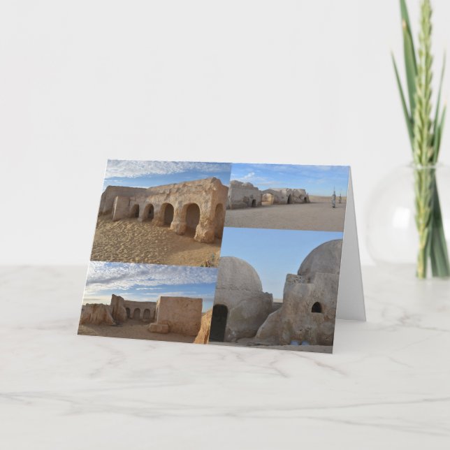 Mos Espa sur la planète Tatooine Carte d'anniversa (Devant)
