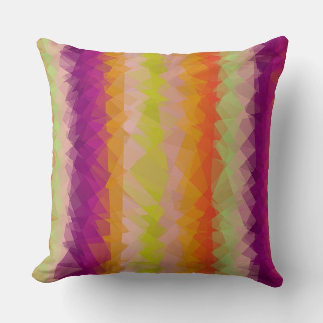 Mosaic Abstract Art #100 Throw Pillow (Front)