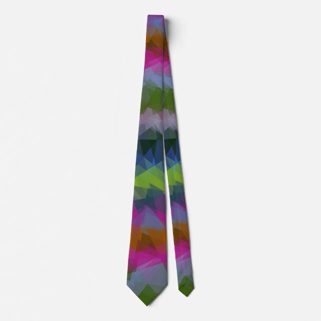 Mosaic Abstract Art #18 Tie (Front)