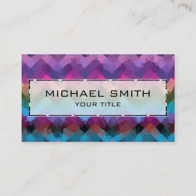 Mosaic Abstract Art #2 Business Card (Front)