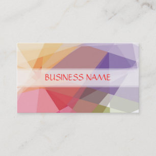 Mosaic Abstract Art   Modern Geometric Pattern 3 Business Card