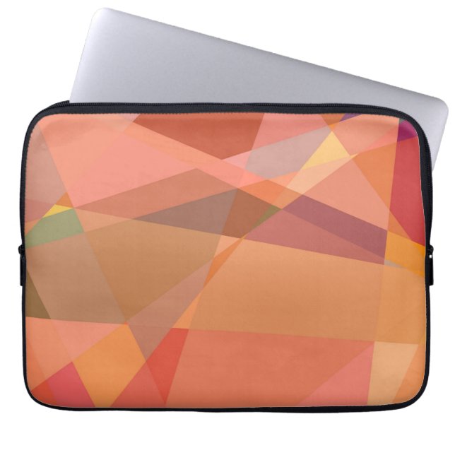 Mosaic Abstract Art | Modern Geometric Pattern 9 Laptop Sleeve (Front)