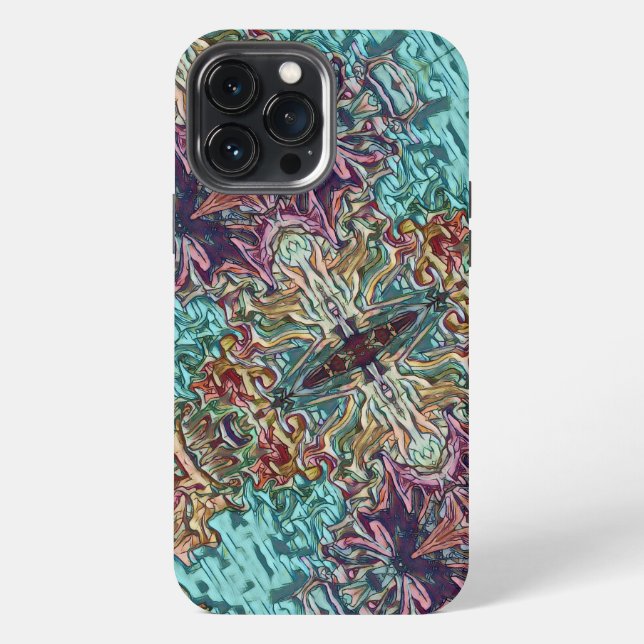 Mosaic Abstract Fun Pretty Customized Trendy iPhone Case (Back)